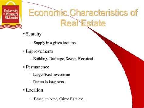 What Are The Economic Characteristics Of Real .